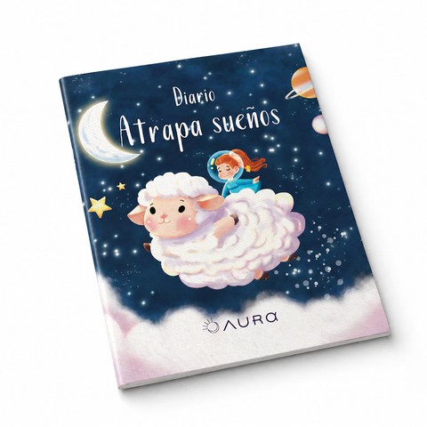 Portada de Diario atrapa sueños, diario para anotar sueños, emociones y símbolos