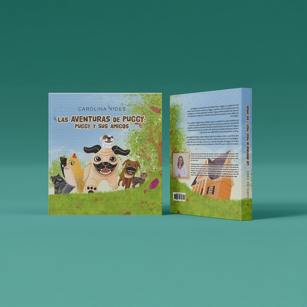 Portada del libro infantil ilustrado Puggy y sus Amigos